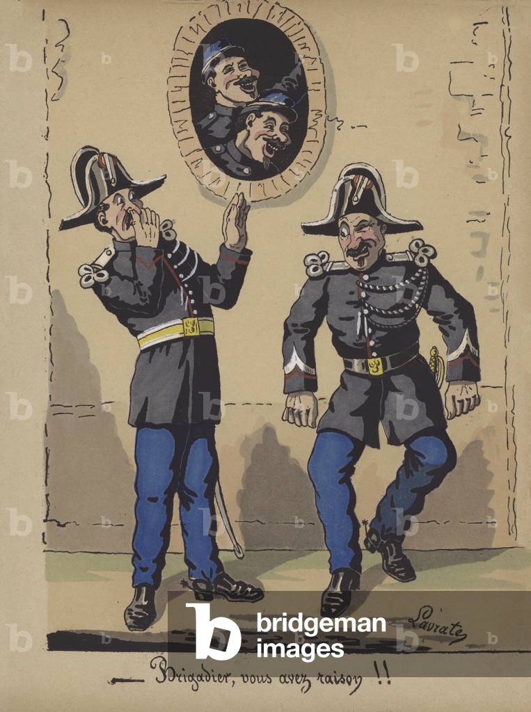 Brigadier, you are right!! (colour litho)