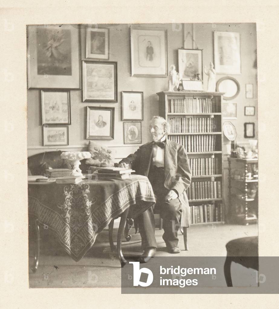 Hans Christian Andersen, Portrait (b/w photo)