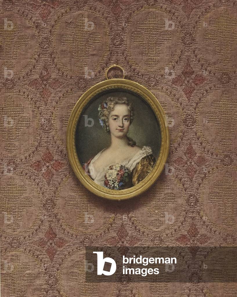 Portrait of an unknown lady (colour litho)