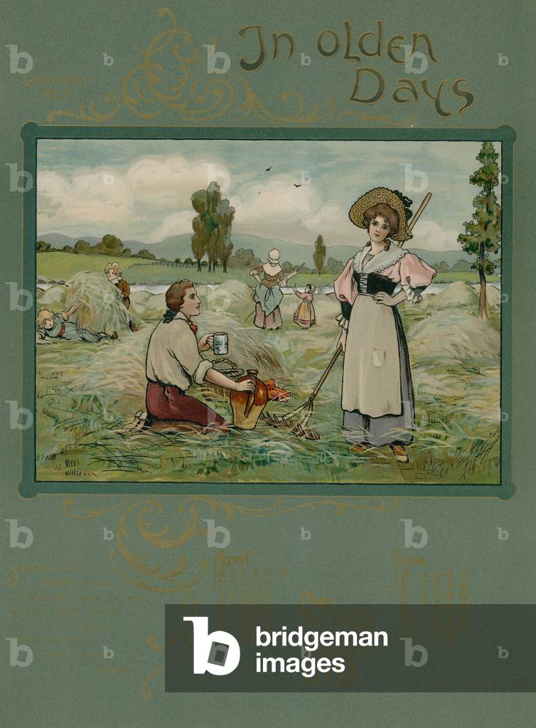 1905 calendar with verse by Alfred Austin (colour litho)