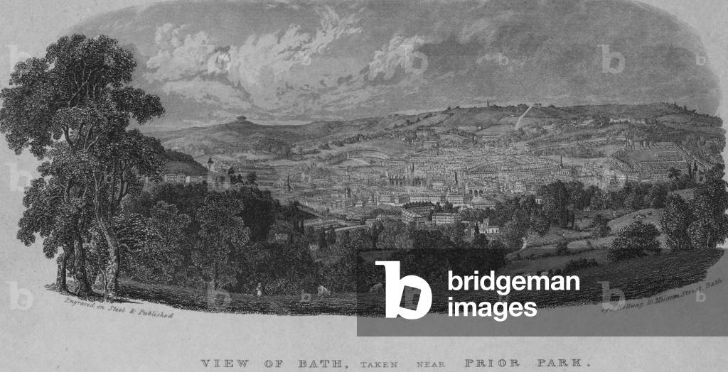 View of Bath, taken near Prior Park (engraving)