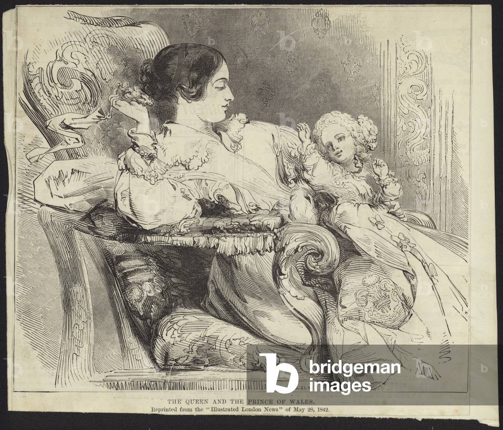 Queen Victoria and the Prince of Wales (engraving)
