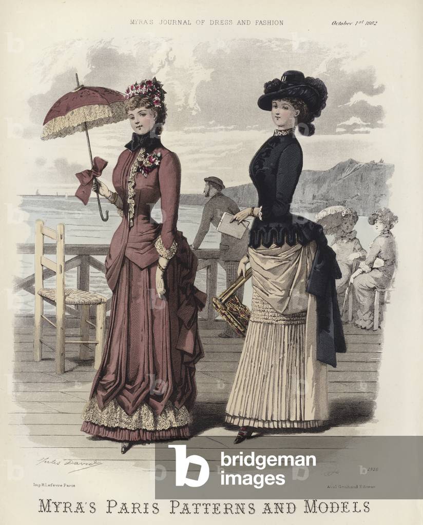 Myra's Paris Patterns and Models (coloured engraving)