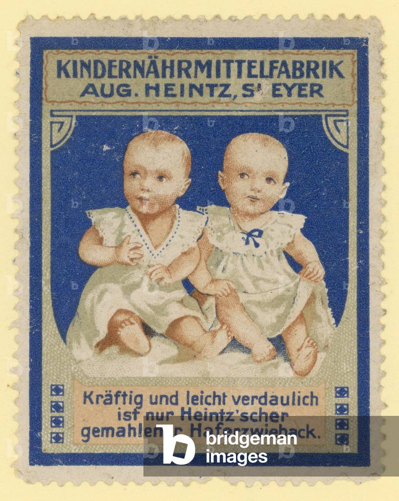 August Heintz baby food (colour litho)