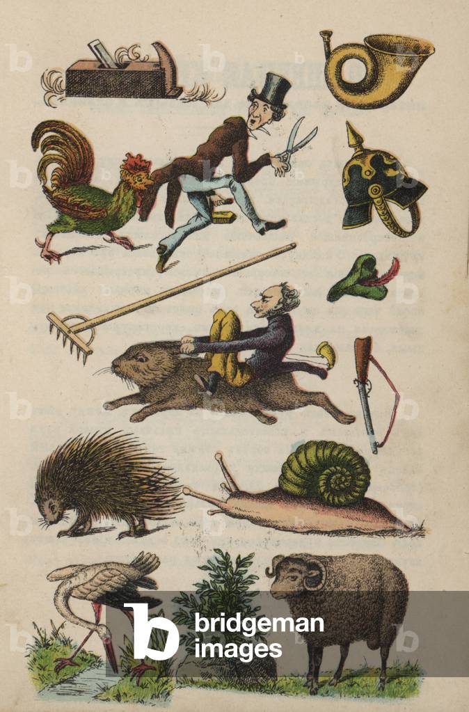Page from the Magical Book (colour litho)