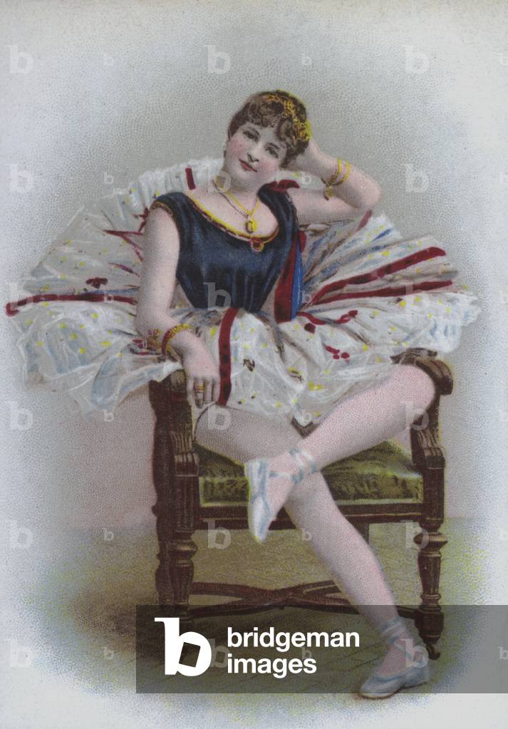 Portrait of a dancer (chromolitho)