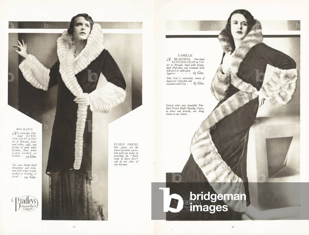 The Fashion In Furs for the Winter Season 1930-31 (b/w photo)