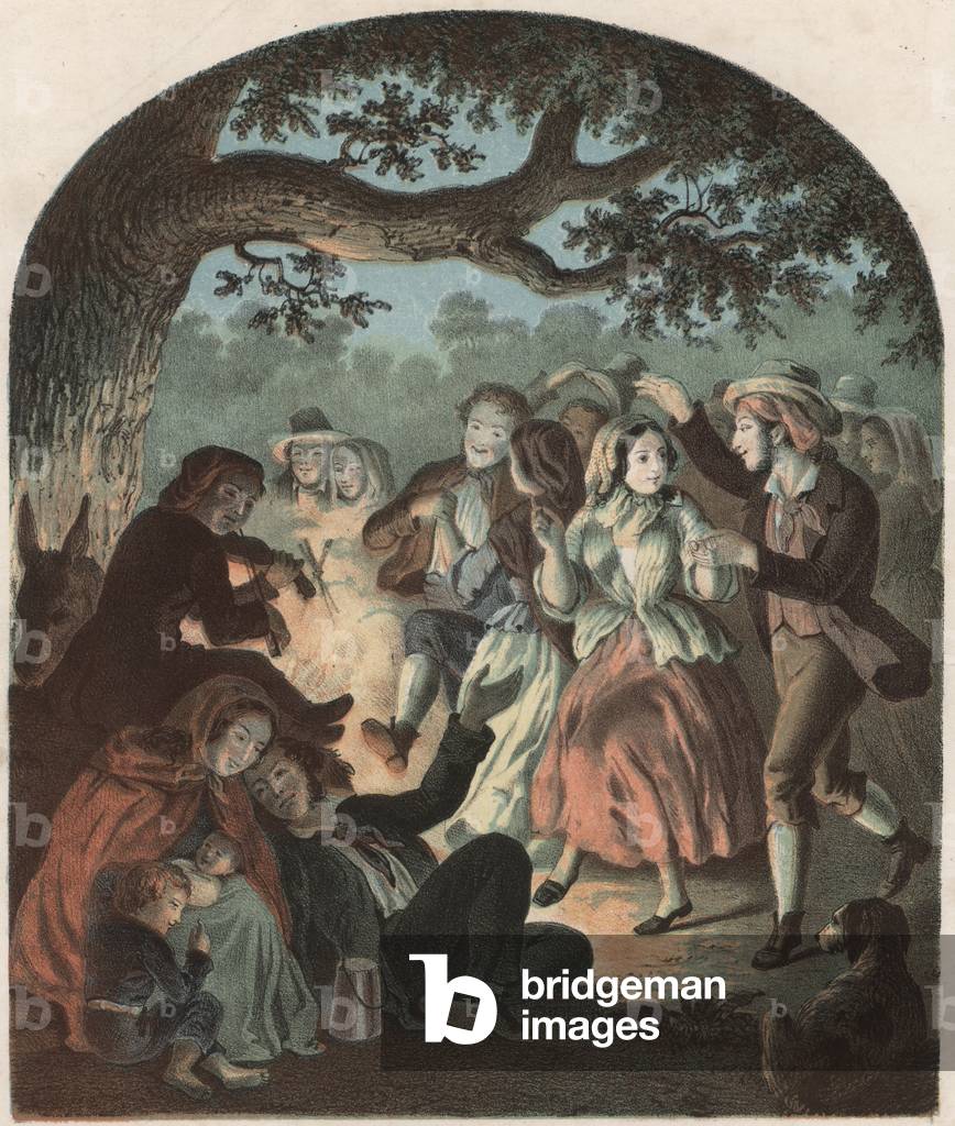 Gipsies (colour litho)