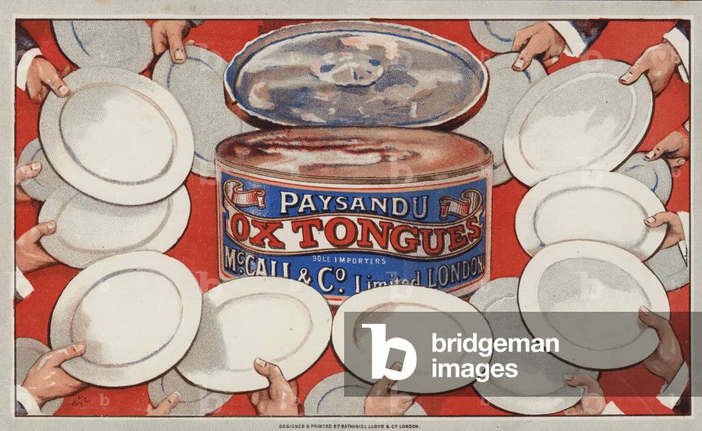 Advertisement for Paysandu Ox Tongues (colour litho)