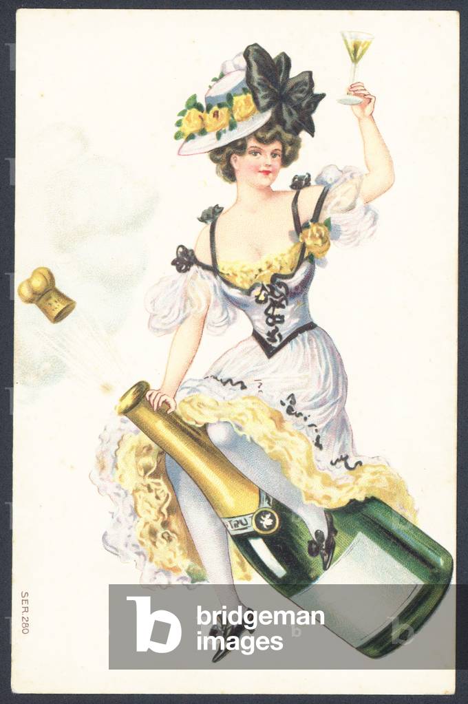 Greetings card (colour litho)