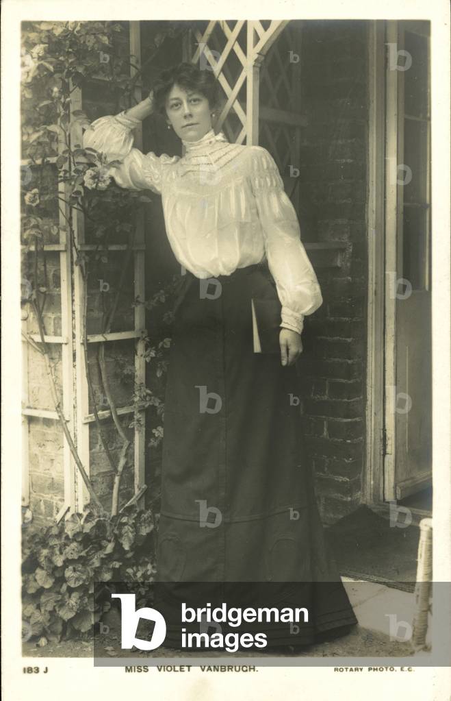 Violet Vanbrugh, English stage actress (b/w photo)