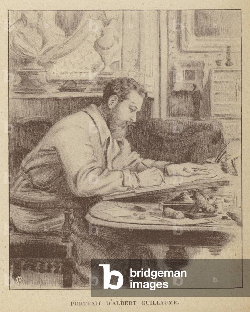 Albert Guillaume, French painter and caricaturist (litho)