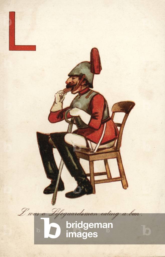 L, Lifeguardsman (colour litho)