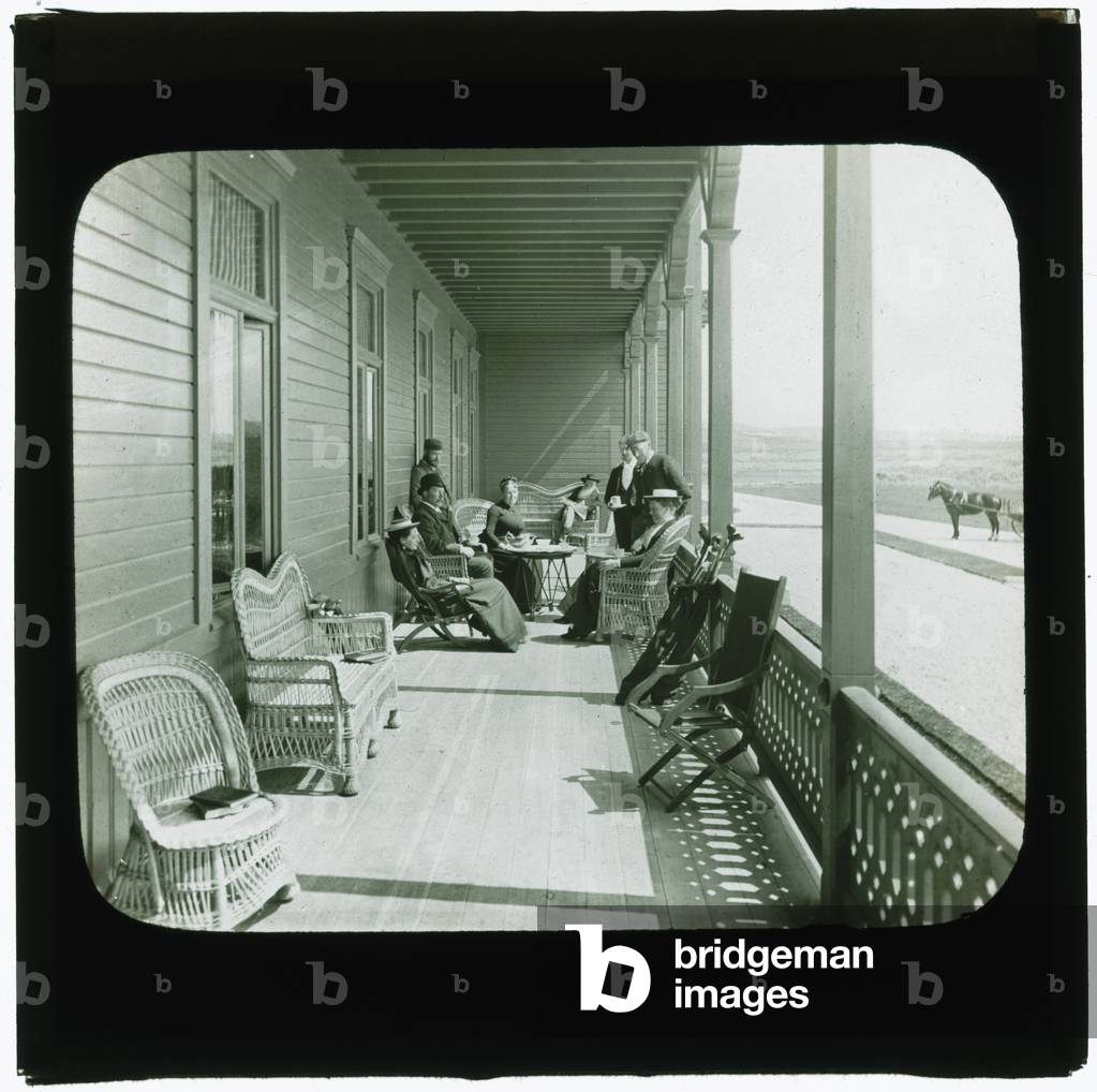 Veranda, Rosapenna Hotel, Donegal, Ireland (slide)