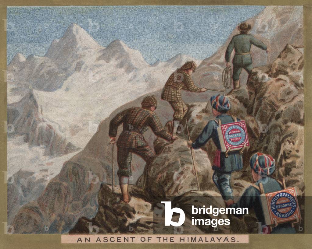 An ascent of the Himalayas (chromolitho)