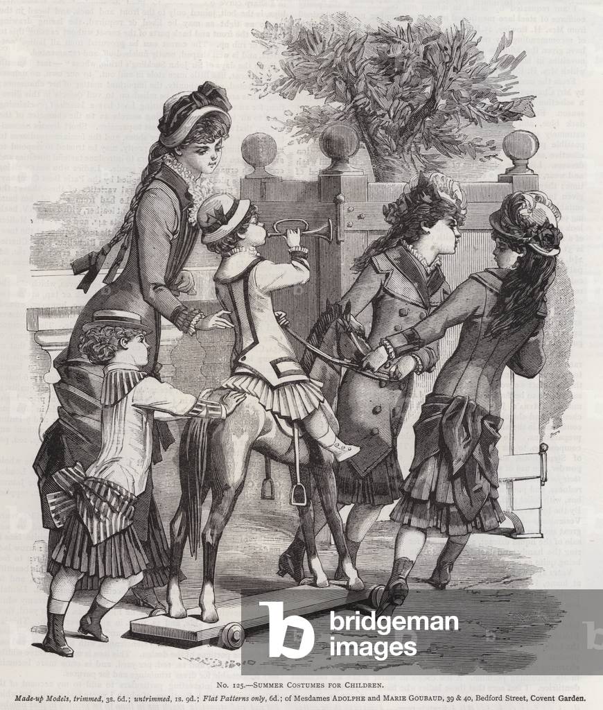 Summer Costumes for Children (engraving)