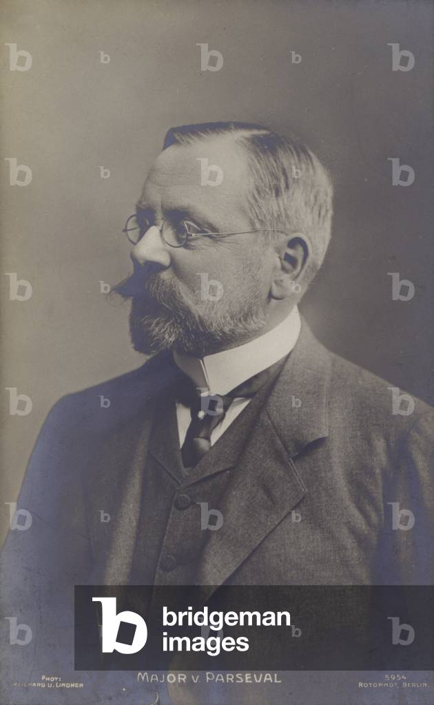 August von Parseval, German airship designer (b/w photo)