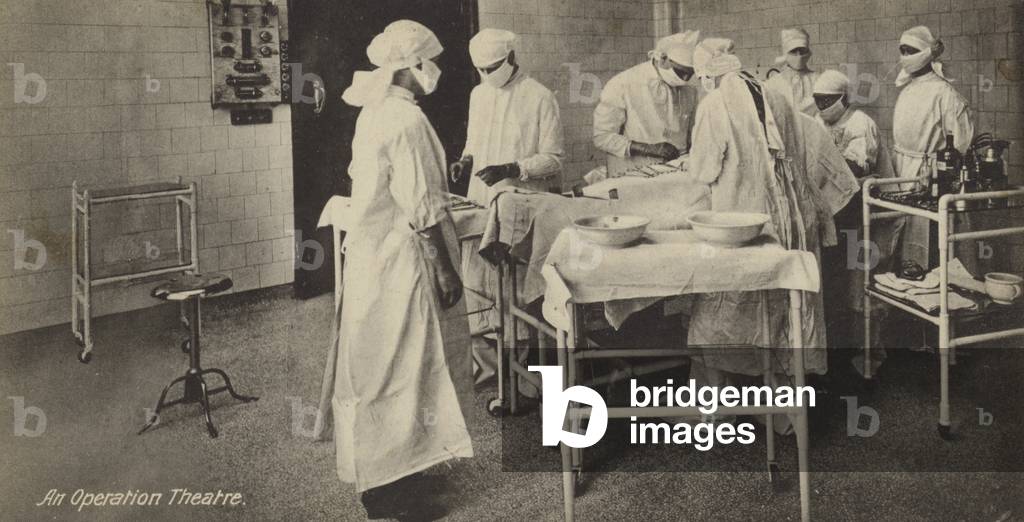 An Operation Theatre (b/w photo)