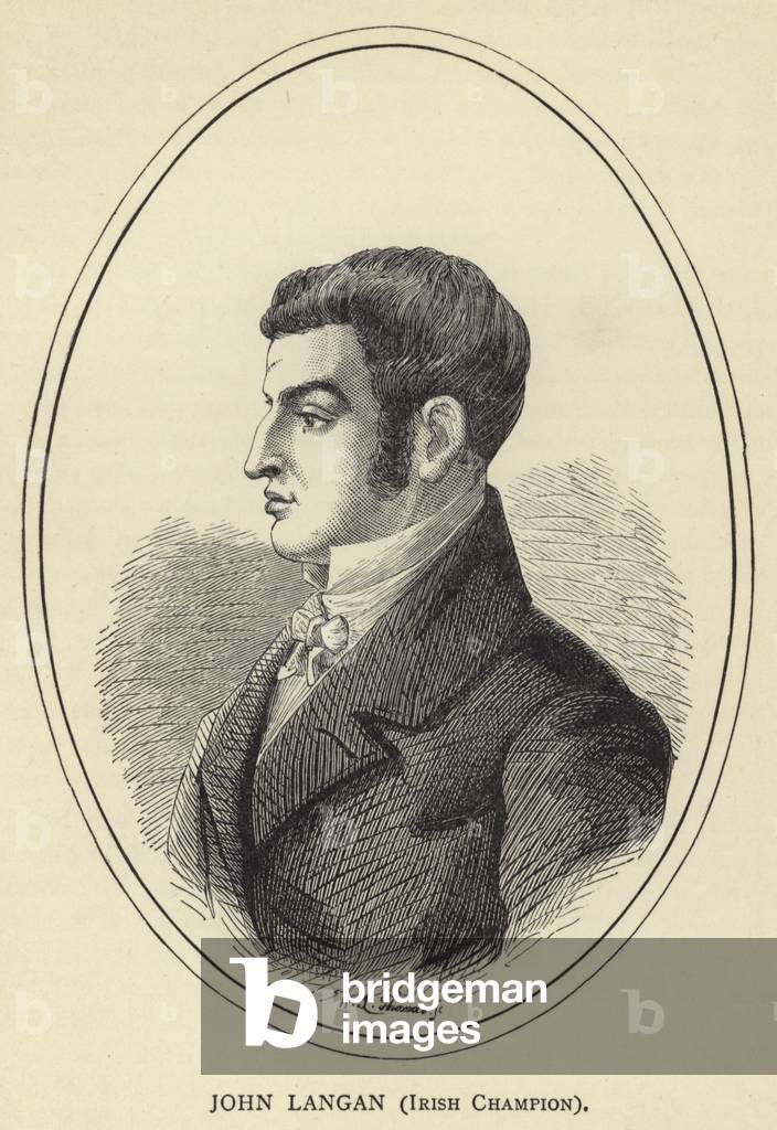 John Langan, Irish Champion (engraving)