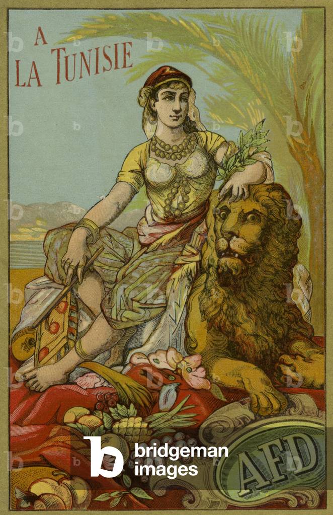 Label for Tunisian thread (colour litho)