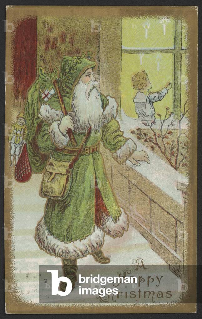 Christmas card (colour litho)