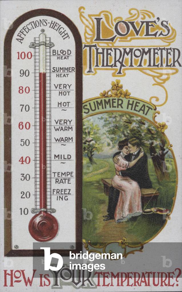 Love's thermometer (chromolitho)