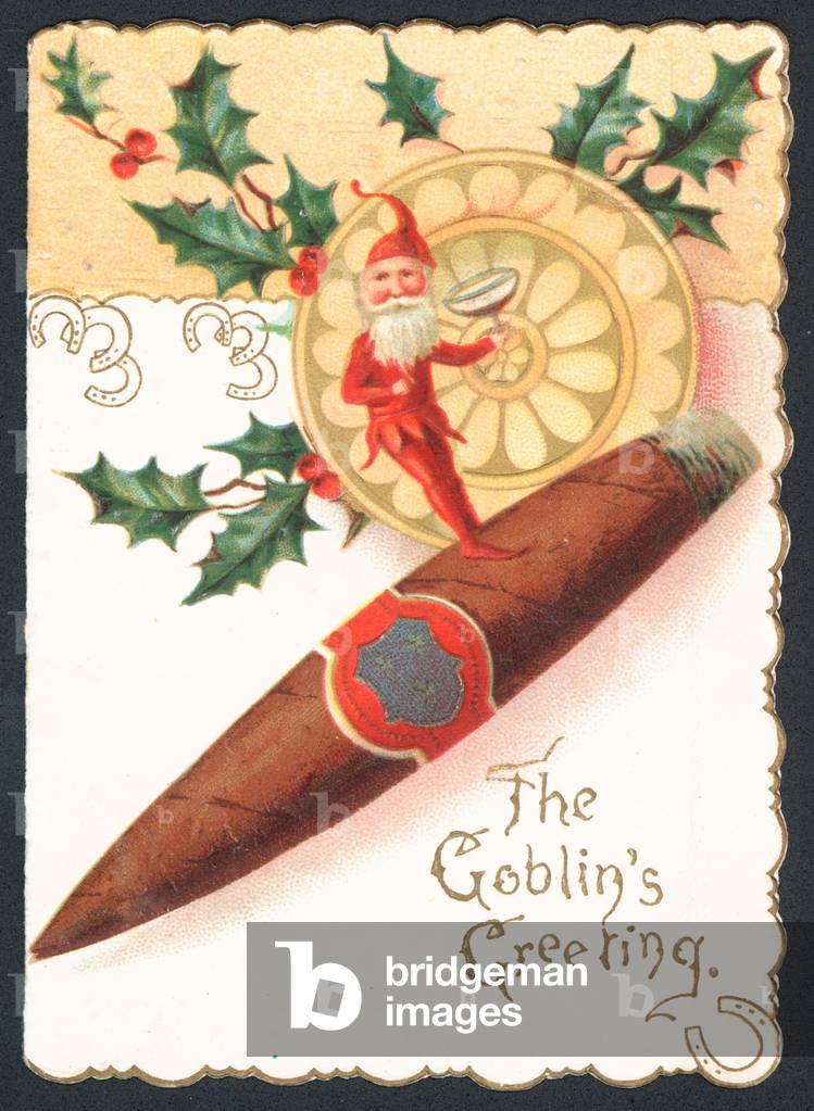 Christmas card - The Goblin's Greeting (chromolitho)