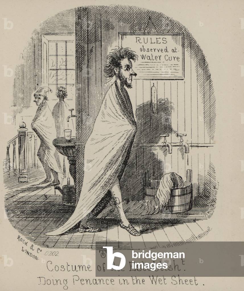 Pleasures of The Water Cure, Costume Of The Establishment (engraving)