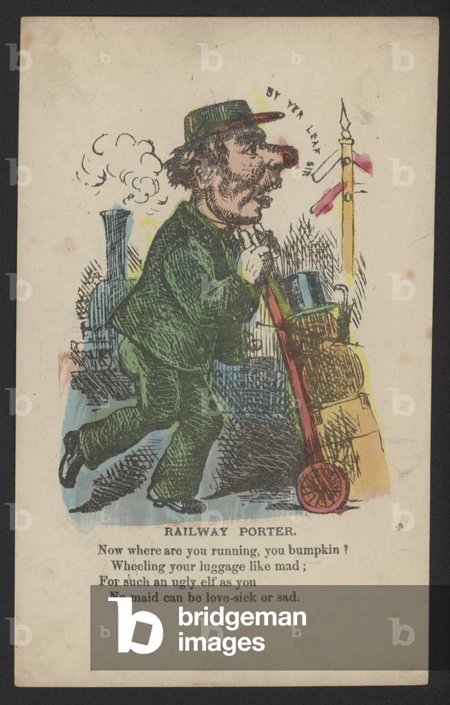 Railway Porter (colour litho)