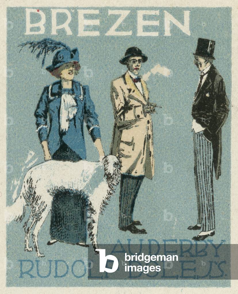 March. Au Derby Rudolf Dole fashions, Prague (colour litho)