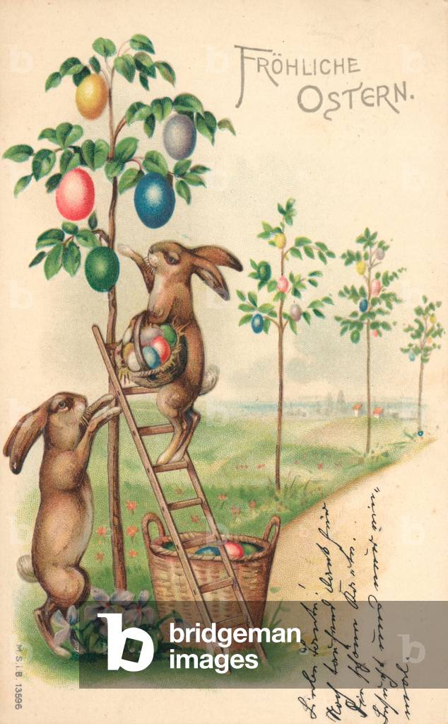 Easter card (colour litho)