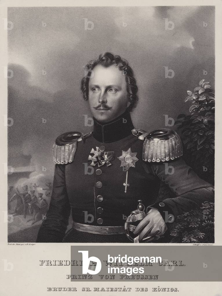 Prince Wilhelm of Prussia (1783-1851), brother of King Frederick William III (litho)