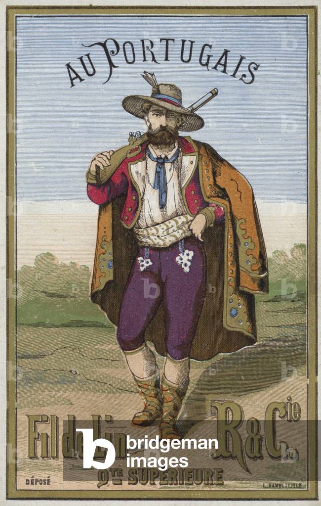 Label for Portuguese thread (colour litho)