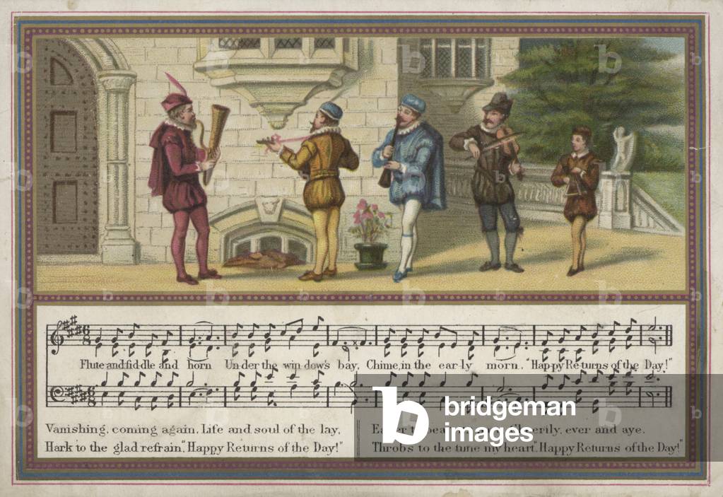 Birthday card (chromolitho)