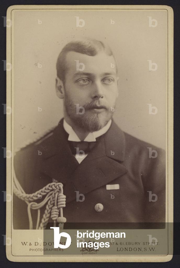 Portrait, George, Duke of York, Future King George V (b/w photo)