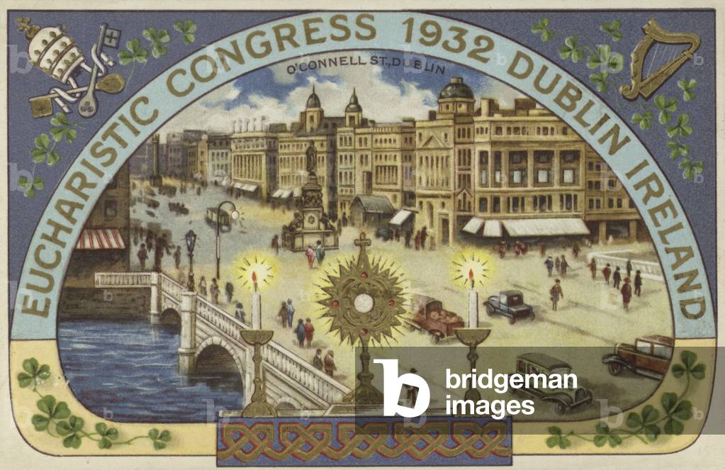 Eucharistic Congress, 1932, Dublin, Ireland (colour litho)