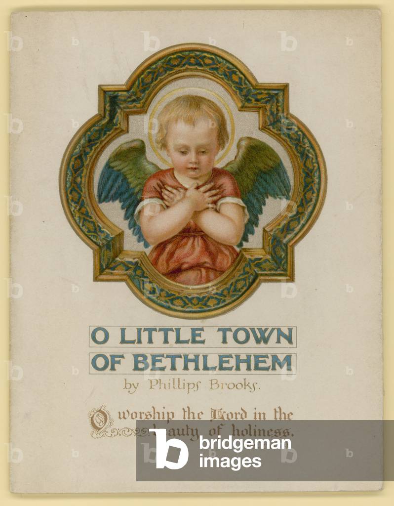 Illustration for O Little Town Of Bethlehem (chromolitho)