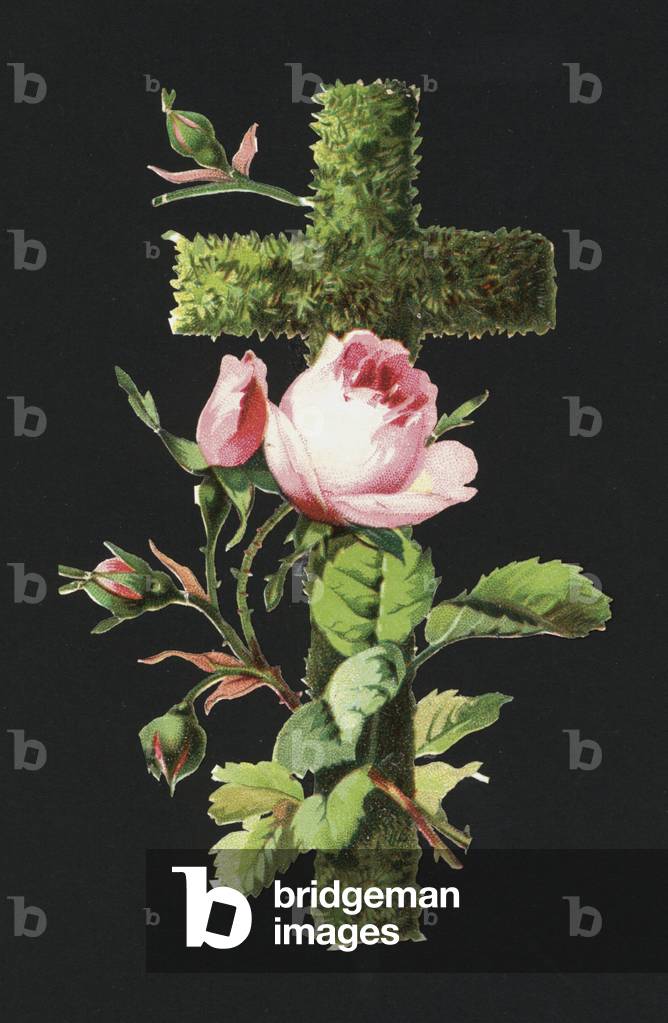 Victorian scraps: Holy cross (chromolitho)