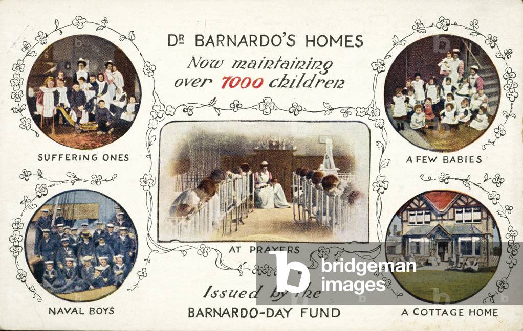 Scenes from Dr Barnardo's Homes (coloured photo)
