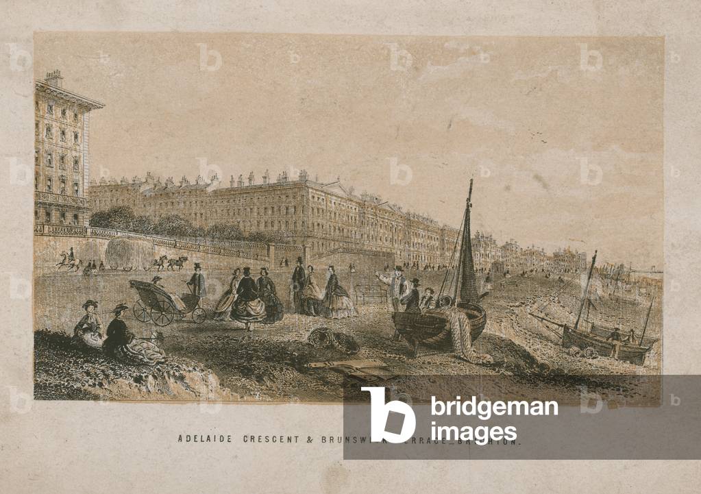 General view of Adelaide Crescent and Brunswick Terrace (engraving)