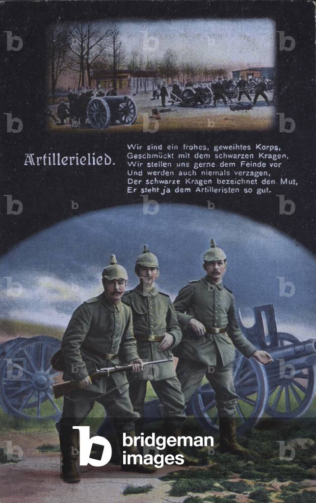 Artillery song: German army artillery (colour litho)