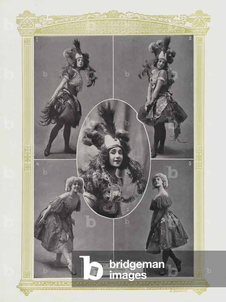 Tamara Karsavina, Russian ballerina of the Imperial Russian Ballet and the Ballets Russes (b/w photo)