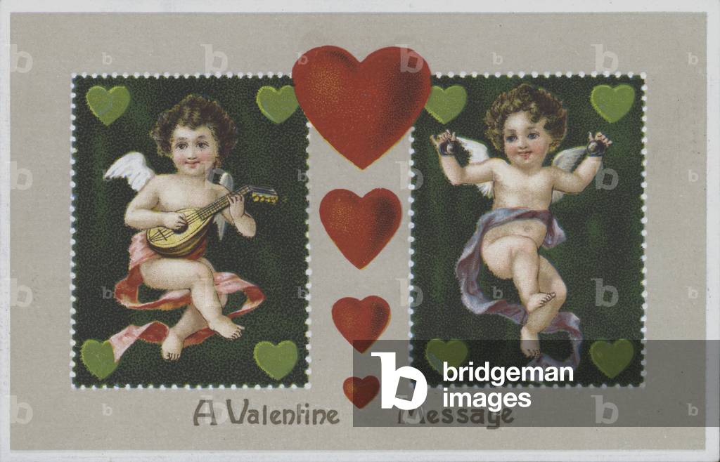 Valentine's greetings card (chromolitho)