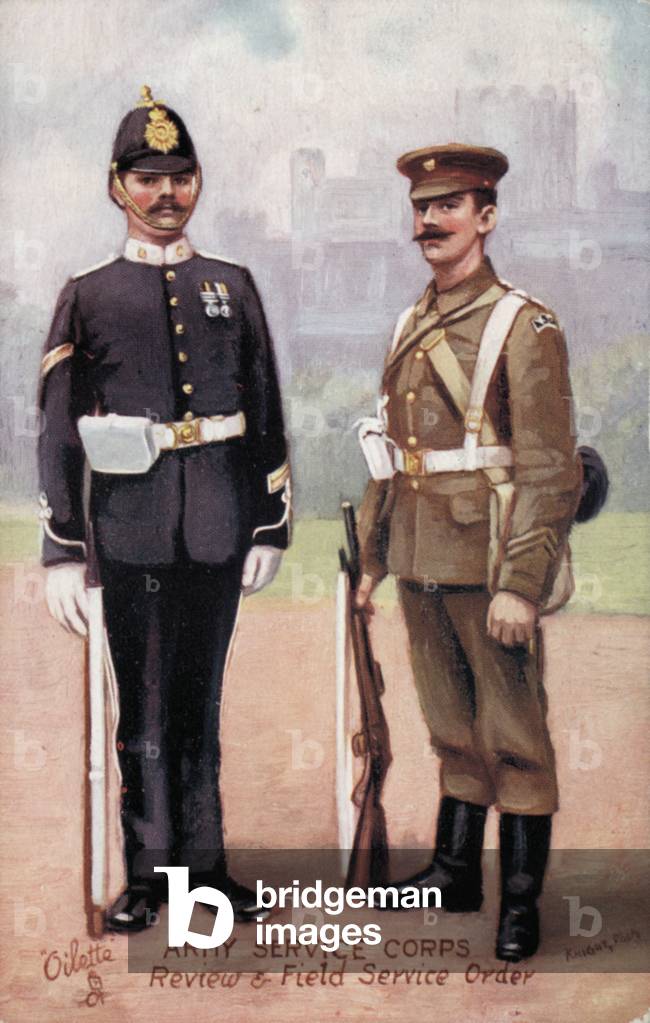 Army Service Corps, Review and Field Service Order (colour litho)