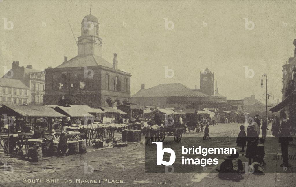 South Shields, Market Place (b/w photo)