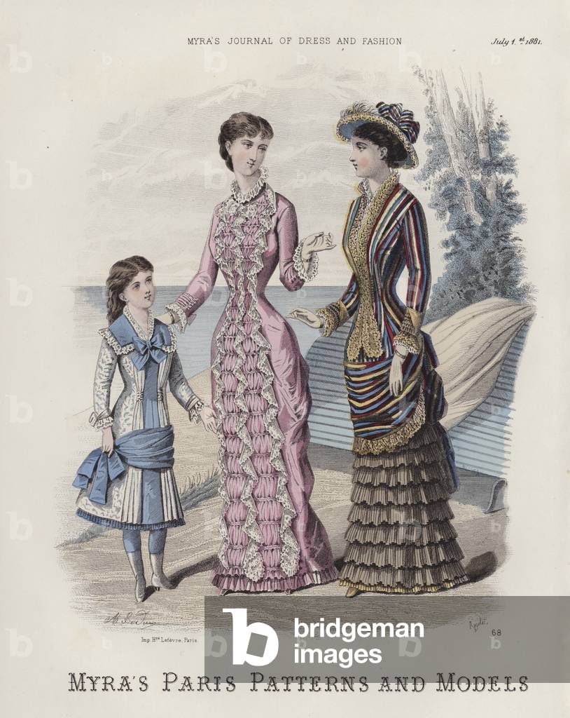 Myra's Paris Patterns and Models (coloured engraving)