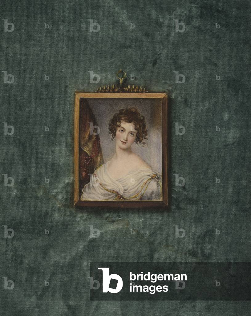 Portrait of an unknown lady (colour litho)