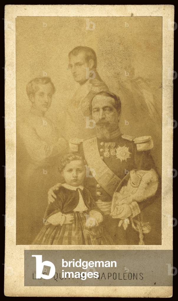 Les Quatre Napoleons (b/w photo)
