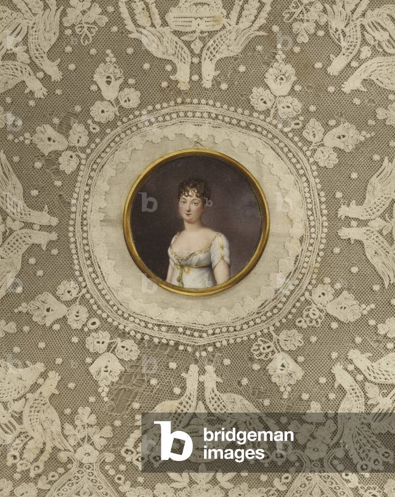 Portrait of Princess Pauline Schwarzenberg (colour litho)