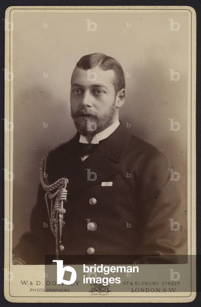 Portrait, George Frederick Ernst Albert, the future King George V (b/w photo)